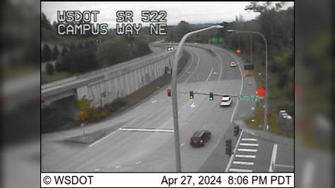 Traffic Cam Bothell: SR 522 at MP 10.5: S Campus Way Player