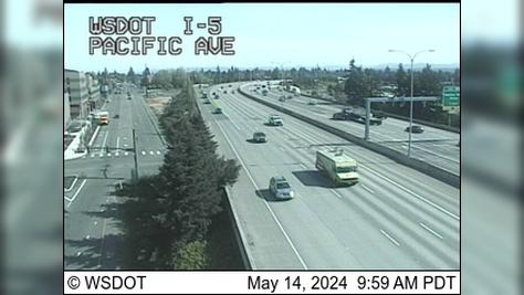Everett: I-5 at MP 193.5: Pacific Ave Traffic Camera