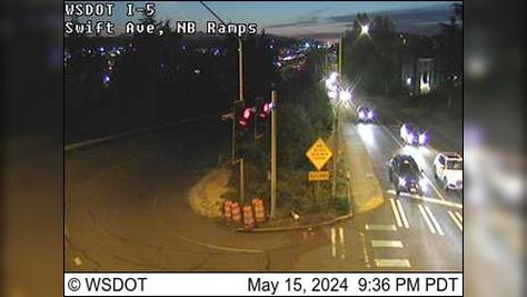 Traffic Cam Rainier Valley: I-5 at MP 161: Swift Ave, NB Ramp Player