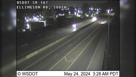 Traffic Cam Pacific: SR 167 at MP 12.1: Ellingson Rd, S Player
