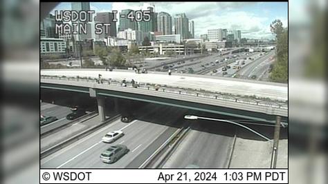 Traffic Cam Bellevue: I-405 at MP 13.3: Main St Player
