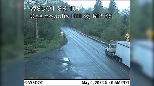 Traffic Cam Cosmopolis › North: US 101 at MP 78.3 - Hill Player