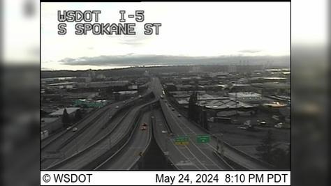 Traffic Cam Seattle: I-5 at MP 162.9: Spokane St Player