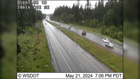 Traffic Cam Maple Valley: SR 18 at MP 14.5: 206th Ave SE Player