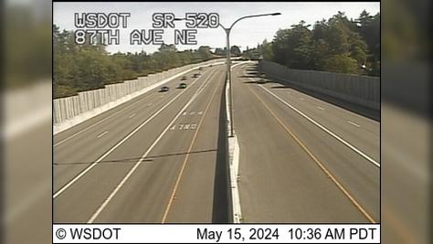 Traffic Cam Clyde Hill: SR 520 at MP 4.8: 87th Ave NE Player