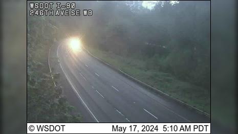 Traffic Cam Issaquah › West: I-90 at MP 18.6: 246th Ave SE, WB Player