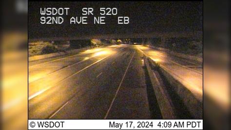 Traffic Cam Clyde Hill: SR 520 at MP 5.2: 92nd Ave NE, EB Player