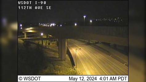 Traffic Cam Bellevue: I-90 at MP 9.1: 112th Ave SE Player
