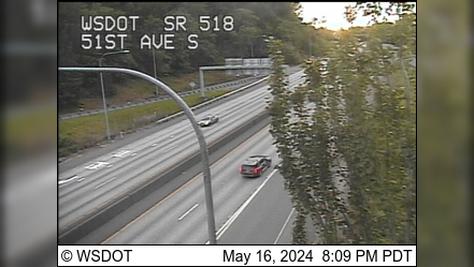 Traffic Cam Burien: SR 518 at MP 3.4: 51st Ave S Player