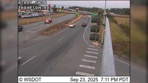 Traffic Cam Anacortes: SR 20 at MP 48.9: Thompson Rd Player