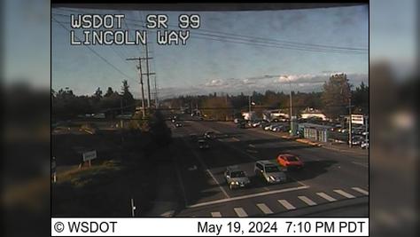 Traffic Cam Brier: SR 99 at MP 50.9: Lincoln Wy Player