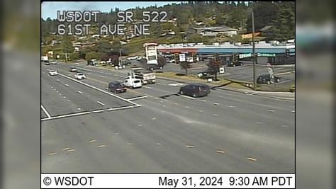 Traffic Cam Kenmore: SR 522 at MP 6.6: 61st Ave NE Player