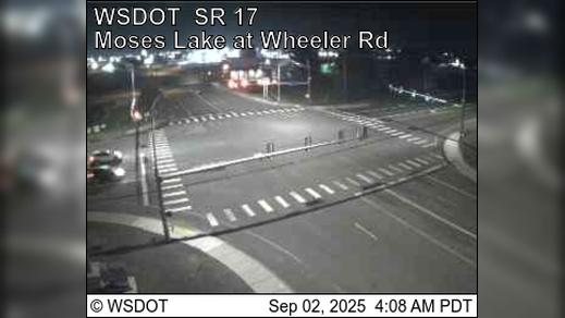 Traffic Cam Moses Lake › South: SR 17 at MP 53.2 - at Wheeler Rd Player