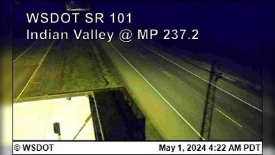 Traffic Cam Port Angeles: US 101 at MP 237.1: Indian Valley Player