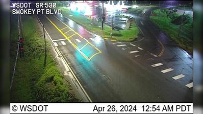 Arlington: SR 530 at MP 17.3: Smokey Pt Blvd Traffic Camera