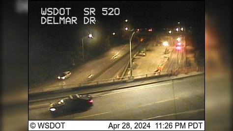 Traffic Cam Seattle: SR 520 at MP 0.2: Delmar Dr E Player