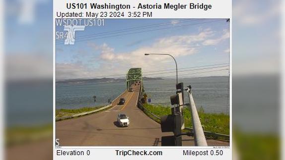 Ilwaco: US101 - Astoria Megler Bridge Traffic Camera