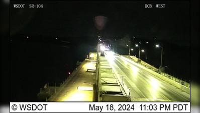 Traffic Cam Poulsbo › West: SR 104 at MP 14.7: Hood Canal Bridge Looking West Player