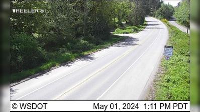 Traffic Cam Port Gamble › West: SR 104 at MP 15.9: Wheeler St Looking West Player