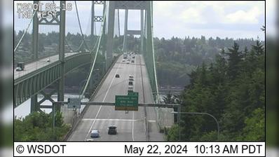 Traffic Cam Fife: SR 16 at MP 8.5: Tacoma Narrows Bridge, Westside Player