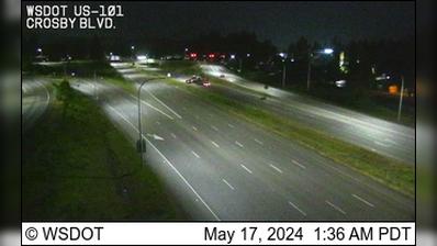 Olympia: US 101 at MP 366.6: Crosby Blvd Traffic Camera