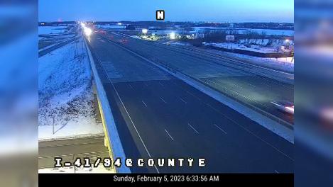 Traffic Cam Somers: I-41/94 at County E Player