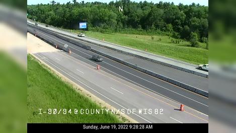 Lemonweir: I-90/I-94 @ County N/ S of WI 82 Traffic Camera