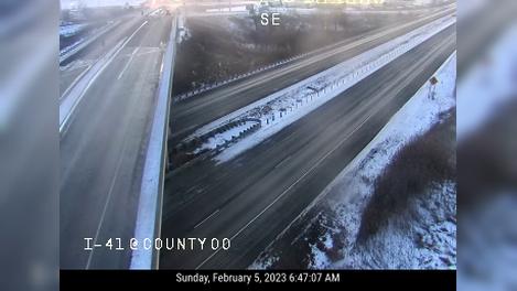 Old Deerfield: I-41 at County OO Traffic Camera