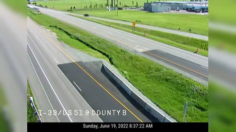 Plover: I-39 / US 51  @ County B Traffic Camera