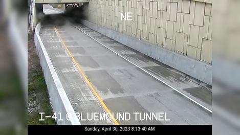 Rib Mountain: I-41/US 45 @ S of Bluemound Rd Tunnel Traffic Camera