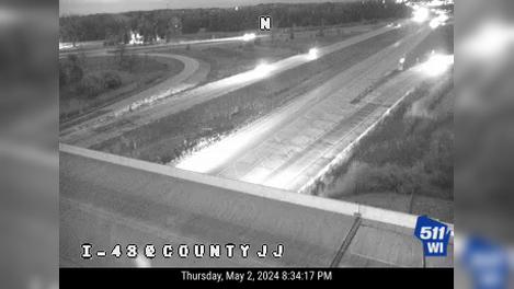 Traffic Cam Frost Woods: I-43 at County JJ Player