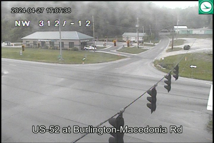 US-52 at Burlington-Macedonia Rd Traffic Camera