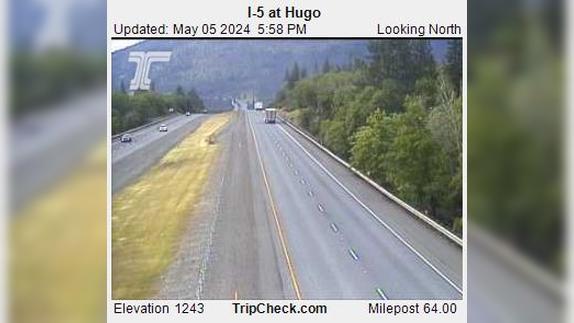 Pleasant Valley: I-5 at Hugo Traffic Camera